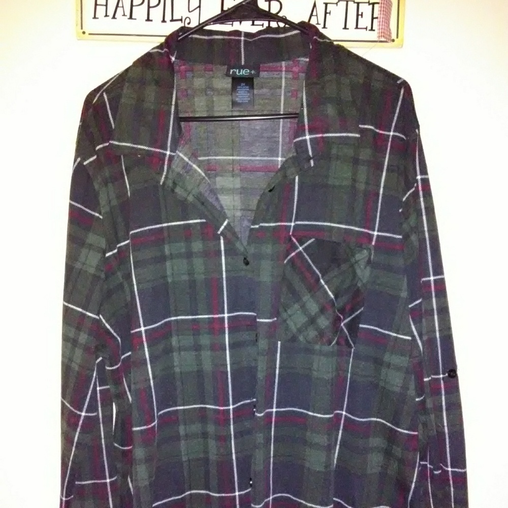 Rue 21 Plus thin flannel